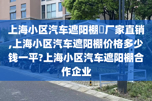 上海小区汽车遮阳棚​厂家直销,上海小区汽车遮阳棚价格多少钱一平?上海小区汽车遮阳棚合作企业